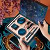 Yuli Yula Emerald Jade 8-Piece Beauty Set: Complexion Makeup, Setting Powder, Cushion Foundation, Lipstick.