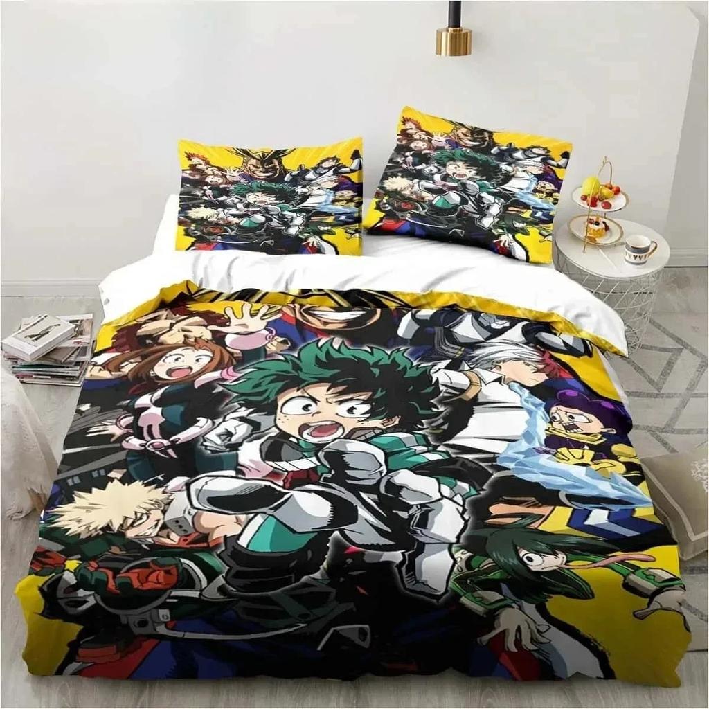 3D Print Bedding Gift My Hero Academia Bedding Set Single Twin Full Queen King Size Bed Set Adult Kid Bedroom Home Textile