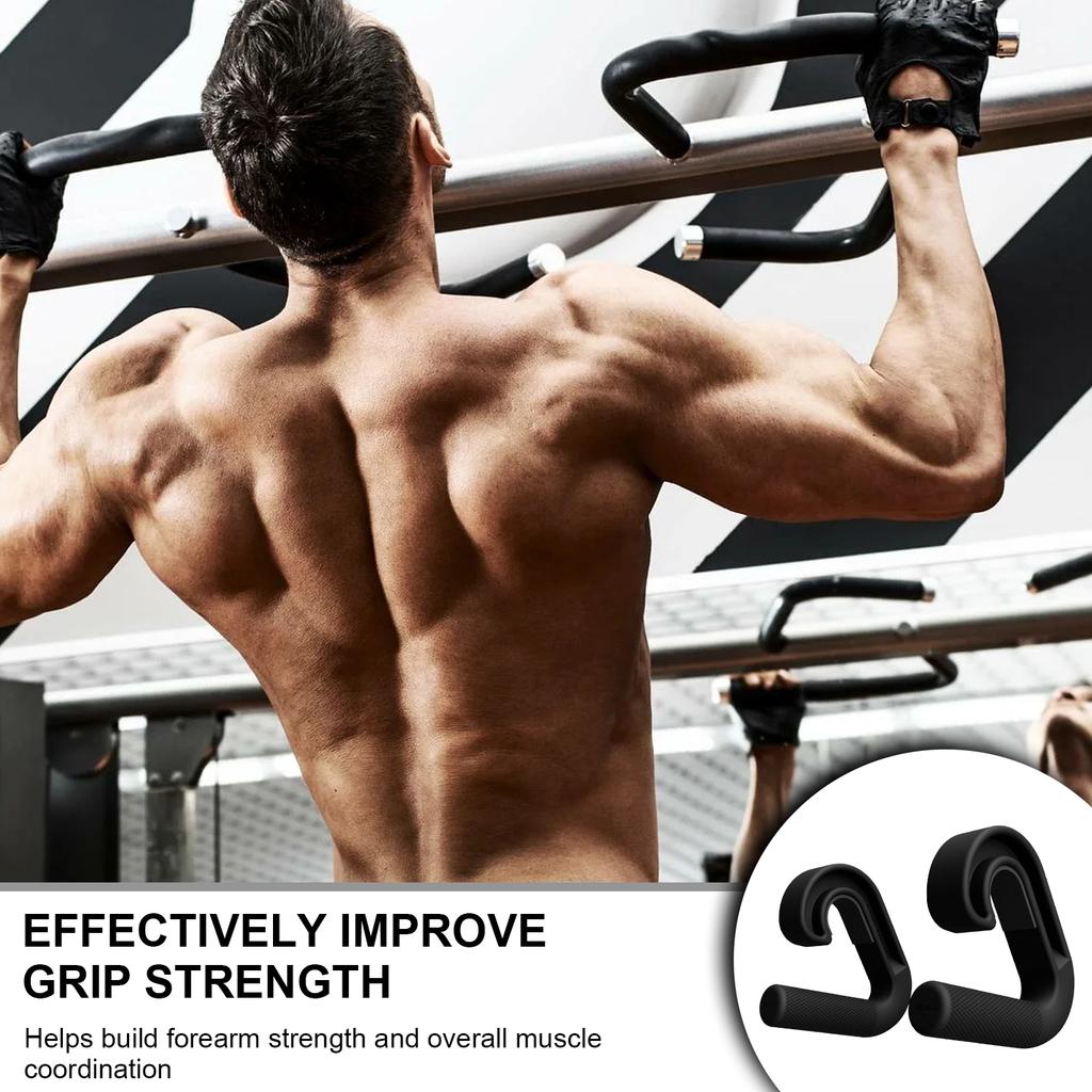 1 Pair Grip Handle Attachments for Pull up, Resistance Band, Barbells, Fitness Equipment Pullup Handle Attachment