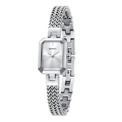 BERNY Watch Ladies Women Quartz Watch Женские кварцевые часы Женские часы Прямоугольные мини-часы Модные минималистичные часы 4 ATM Водонепроницаемость Нержавеющая сталь Съемные