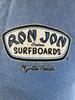 Surf Shop Ron Jon Myrtle Beach Циан/Синий Размер Большой Винтажный Вид Рубашка/Логотип Унисекс Футболка