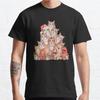 Men Fashion Casual Short Sleeves Ginger Cat Christmas Tree Tops Aesthetic Vintage Oversized T-shirts