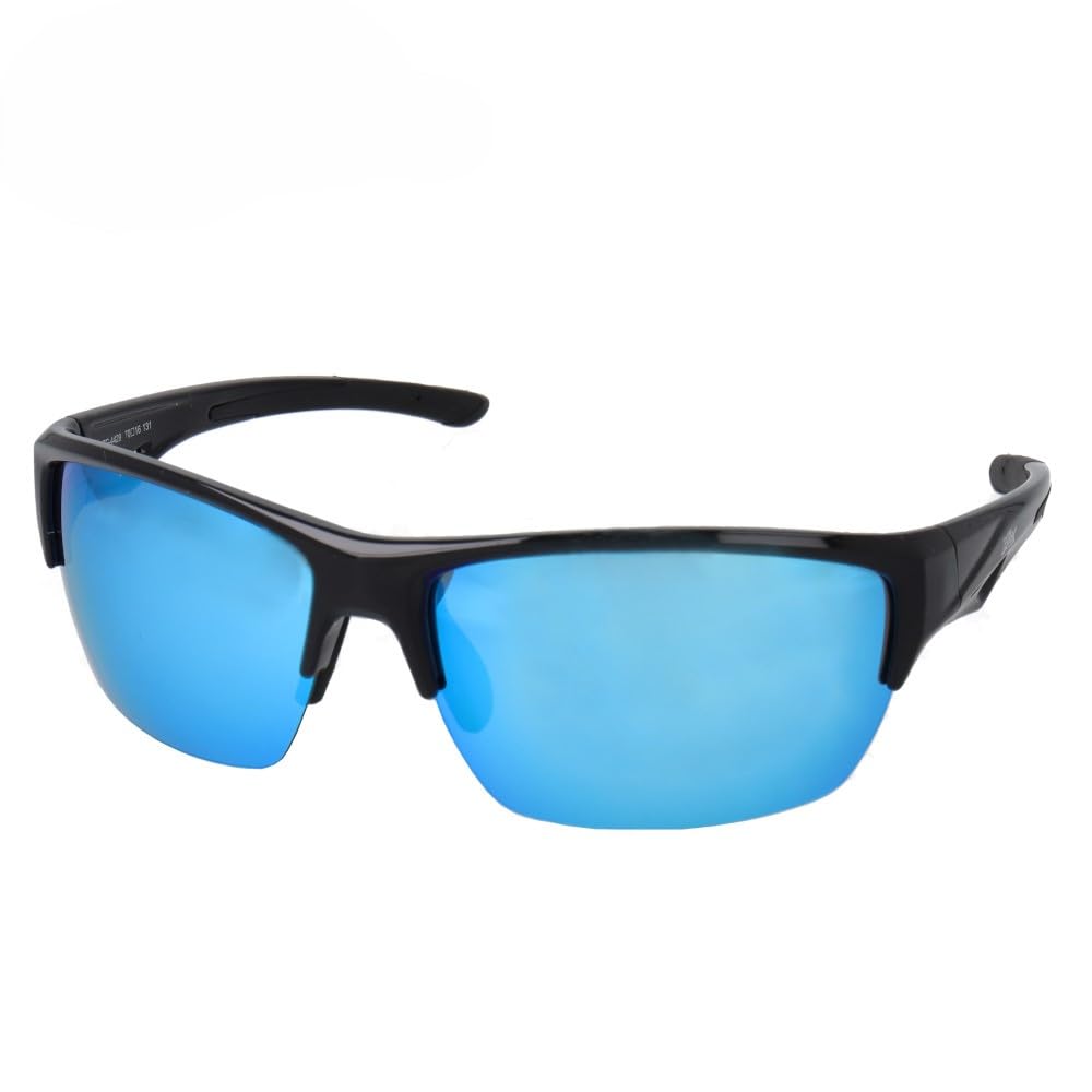 TAKAMIYA XOOX Поляризованные солнцезащитные очки Полуободковые II типа Зеркальные линзы Серые/Синие