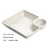 Dumpling Plate Non-slip Stackable Plastic Dipping Saucer Sushi Dish