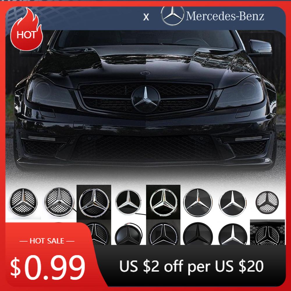 2025 Hot Car Sticker Car Front Grill Logo Light Mirror Face LED Badge For Mercedes Benz 08-14 B-Class W245 B180 C-Class W204 C20