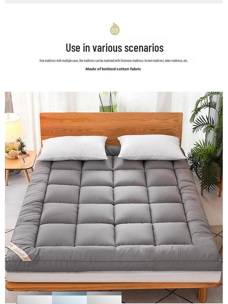 Three-Dimensional Down-Like Mattress Pad - Hotel Quality, Thick, for Dorms, Singles & Doubles, Lamb Wool