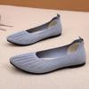 Женская обувь лето новая мелкий вырез летучая трикотажная сетка плоская подошва туфли Дуду мягкая подошва мягкая поверхность дышащая модная повседневная обувь