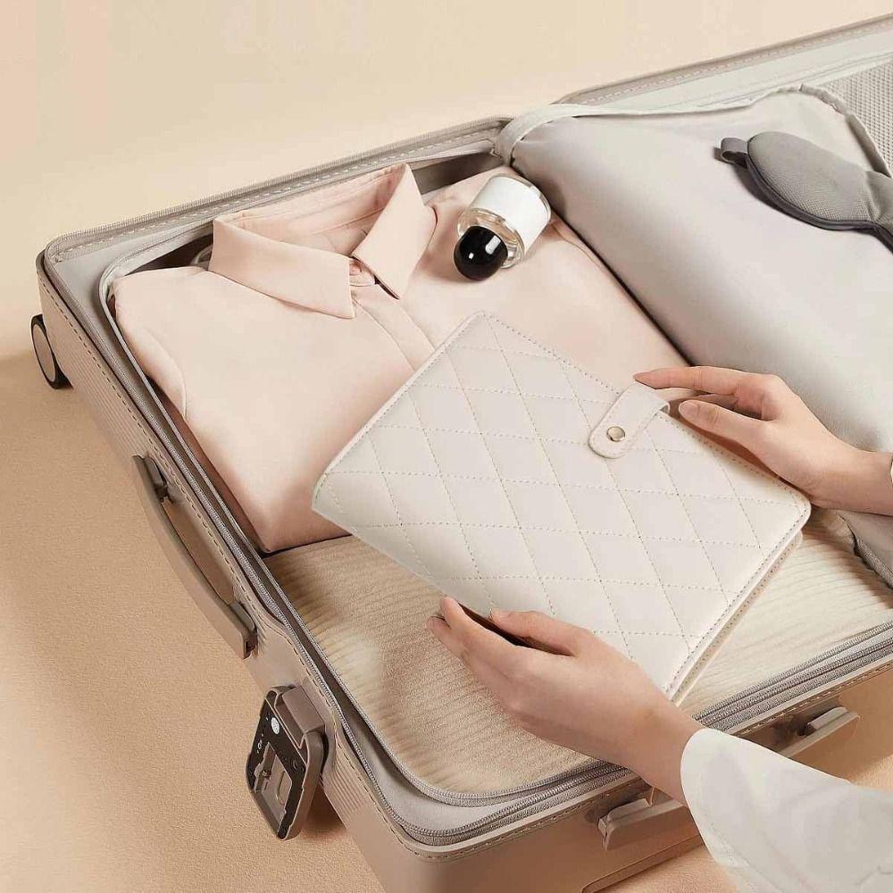 Velvet Necklace Binder Storage Book with Zipper Jewelry Packaging Box Jewelry Organizer for Women