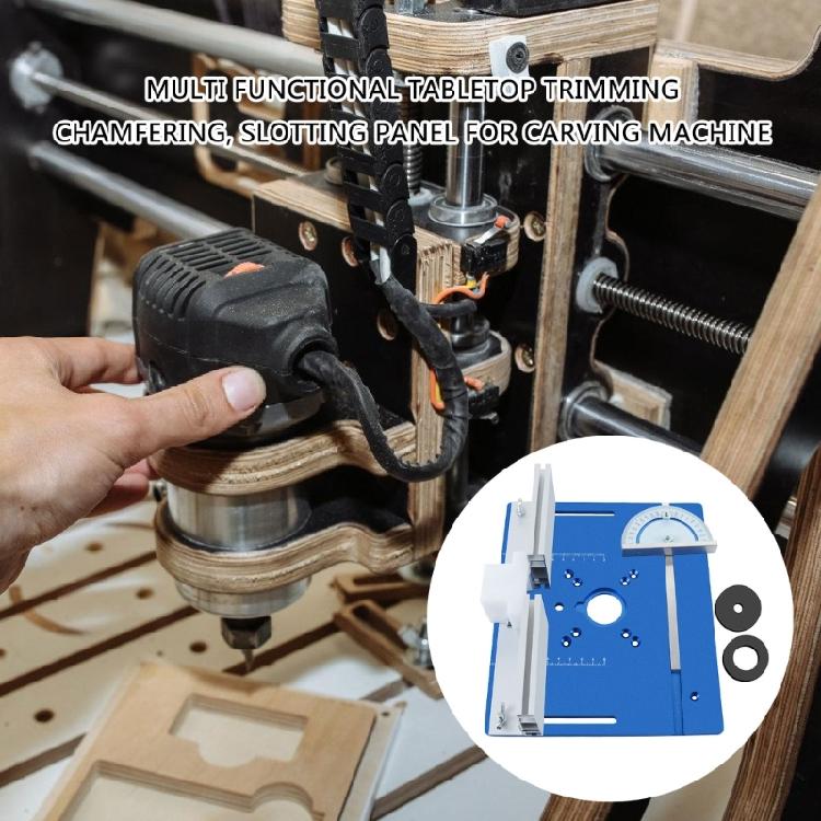 Вставка для фрезерного стола Алюминиевая Фрезерный стол для деревообработки Перекидная пластина Фрезер для фрезера Триммер Деревообработка Дерево Инструмент