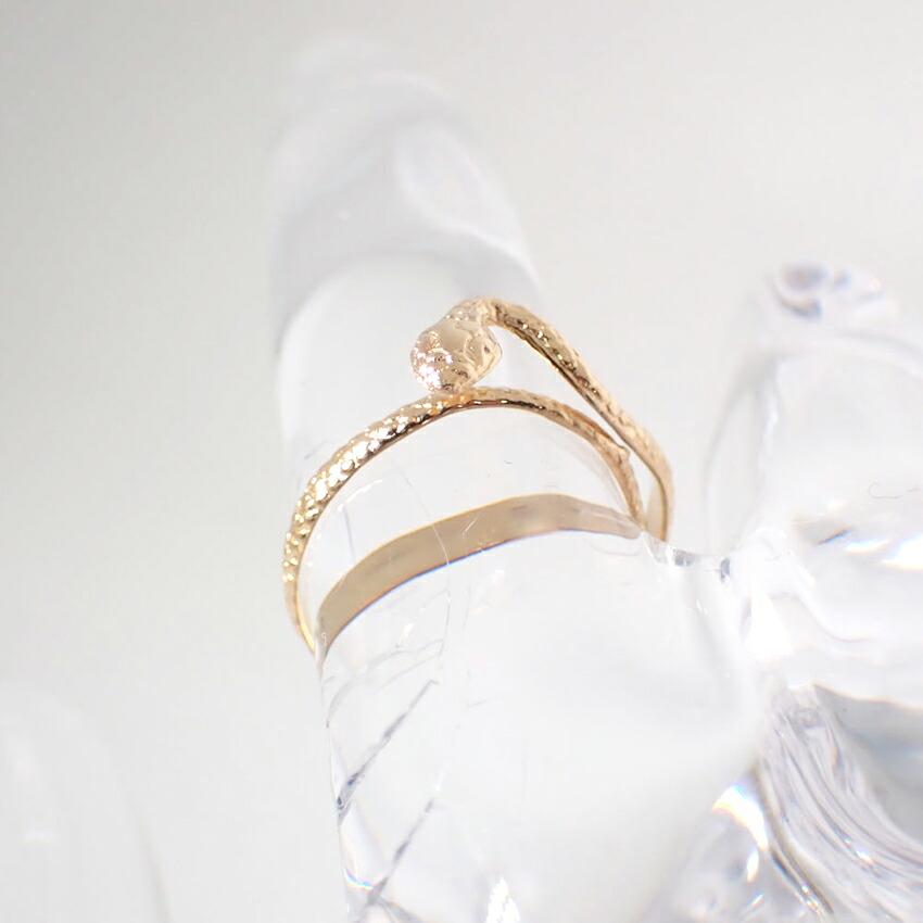 [Used] K18YG Snake Ring /No.9/g466-52