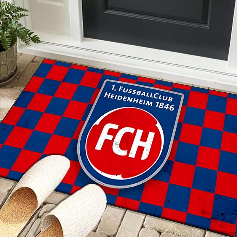 1PC rug Heidenheim Crest Carpet, Chair Rug,Area Rug for Office Bedroom living rooms bedroom, Doormat decor Christmas fan gifts