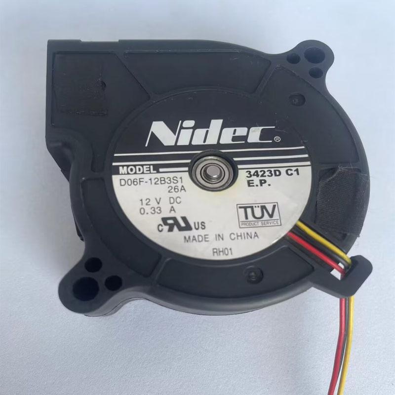 Центробежный охлаждающий вентилятор NIDEC D06F-12B3S1 6 см 12 В для проекторов