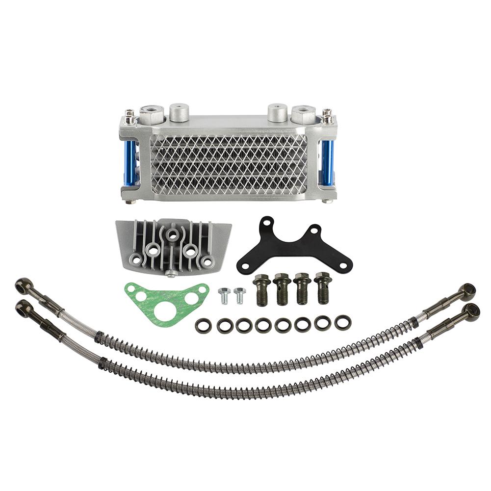 Motorcycle Oil Cooler Oil Radiator Kit For Honda Monkey Yamaha Kawasaki 50cc-140cc Pit Dirt Bike Scooter Moped Enduro Motocross