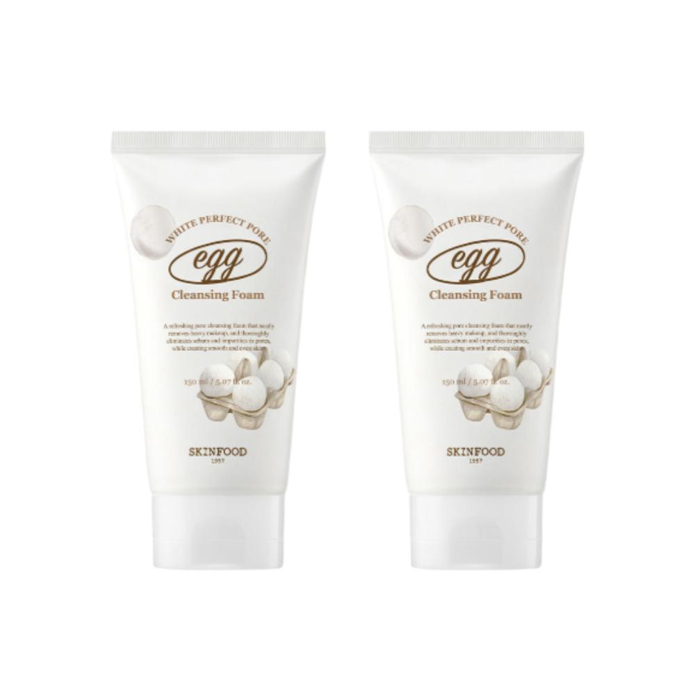 Skinfood Пенка для умывания с яичным белком Perfect Pore Whipped Cream Cleansing Foam 150 мл (1 + 1)