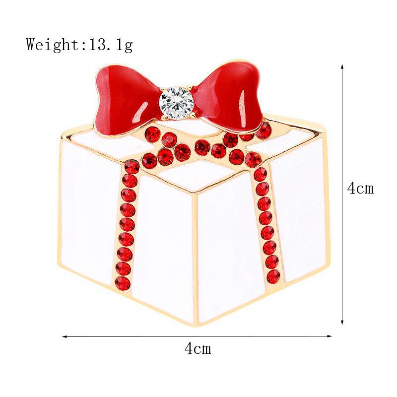 Christmas Brooch Elegant Drip Oil Brooch Santa Claus Brooch High-Quality For Jackets Coats Gift