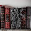 Resin Book Nook Sculpture Gothic Imps Design Creepy Horror Decoration Bookshelf Corner Home Library Collectible Gift Ornament