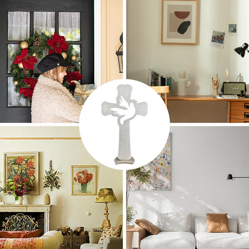 10 шт. Деревянные кресты Подсвечник-подставка Проекция Распятие Иисуса Христианское Крещение Центральные элементы стола Декор для Первого причастия