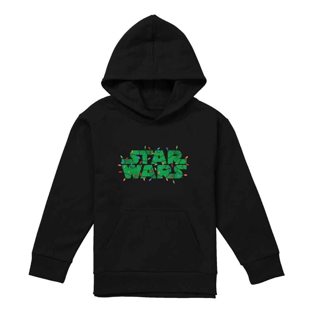Star Wars Childrens/Kids Christmas Lights Logo Hoodie
