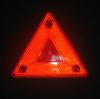 2Pcs Triangle Warning Reflector Truck Plate Rear Light Safety Reflective Sign