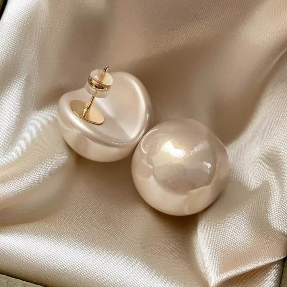 Minimalist Design Half Circle Earrings Elegant Stud Earrings Bridal Wedding
