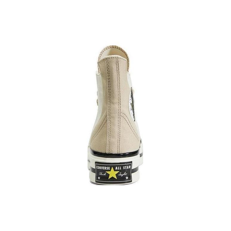 Converse Chuck 70 High Plus Logo Collage - Кроссовки унисекс Beach Stone Brown Egret A02774C
