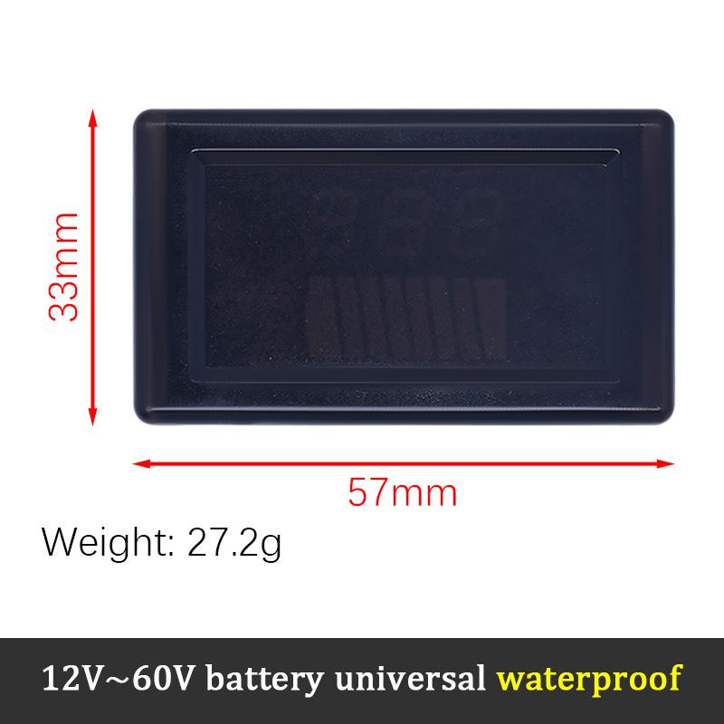 LIZAO 12V 24V 48V 72V Car Battery Charge Meter LED Digital Capacity Tester Lithium Battery Voltage Indicator