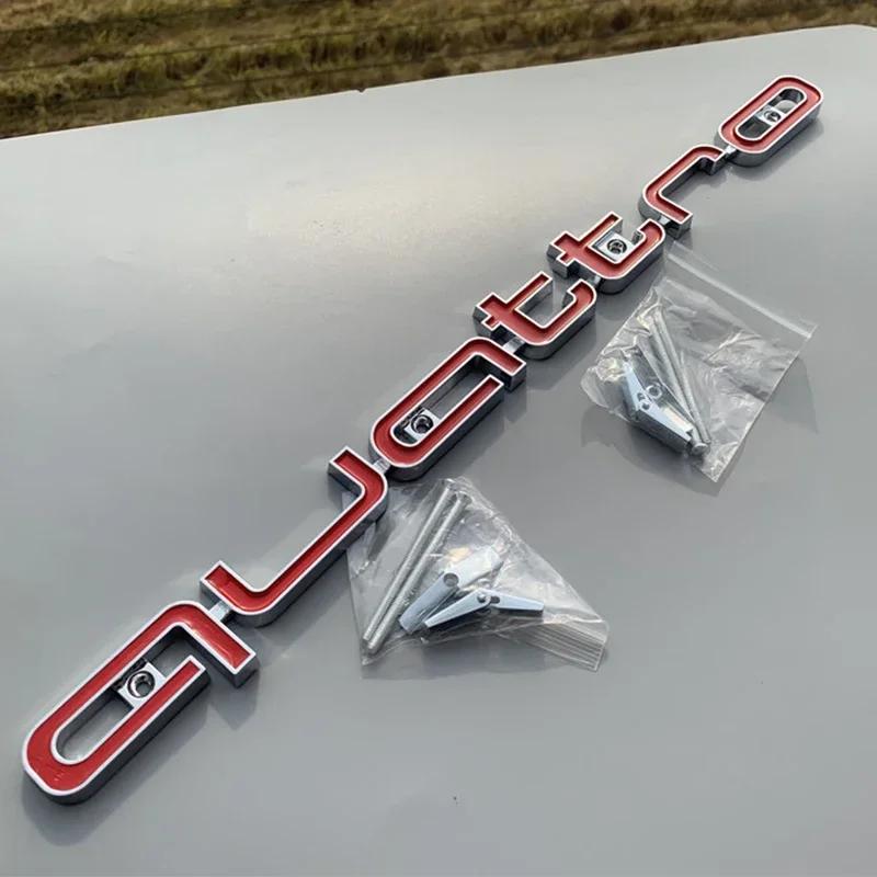 For kcpn5 ABS Car Accessories Quattro Logo RS3 RS5 A6 RS4 RS6 A7 A8 Q3 Q5 RS7 A3 A4 A5 Q7 S3 S7 Front Grille Emblem Badge Styling