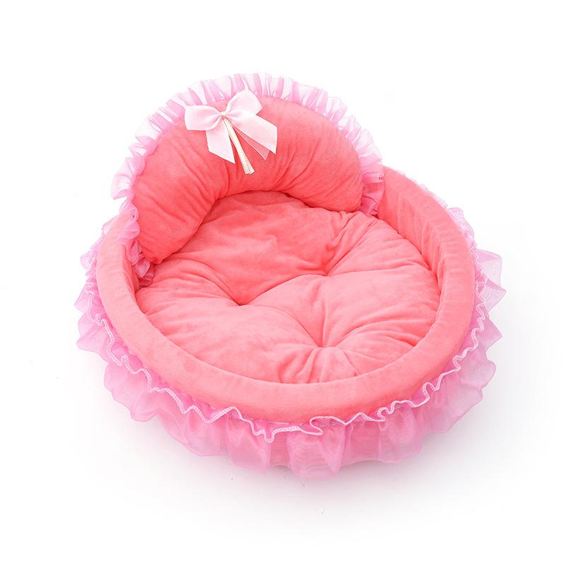 New Cute Princess Bed Pet Nest Cat Supplies Cat Kennel All Seasons Soft and Comfortable Dog Kennel