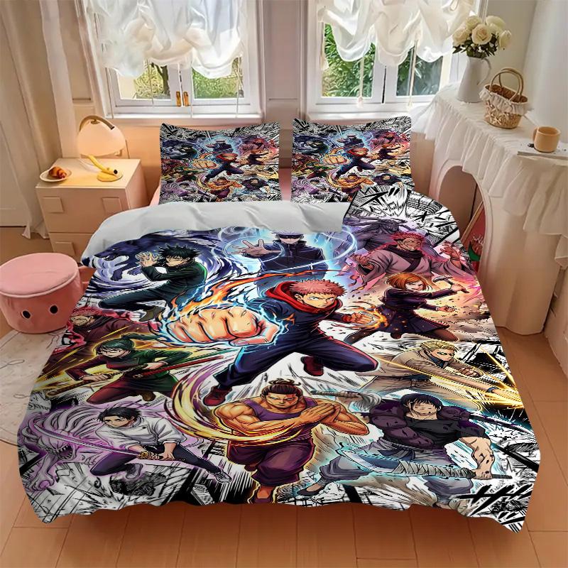 Superhero Battle Power Unleashed Print 3Pcs Bedding Setduvet Cover With 2 Bedropillowcase Home Birthday Gift