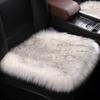 1 шт. чехол для автомобильного сиденья из искусственного меха, плюшевый зимний белый универсальный автомобильный интерьерный коврик из искусственной шерсти, теплый и роскошный плюшевый коврик