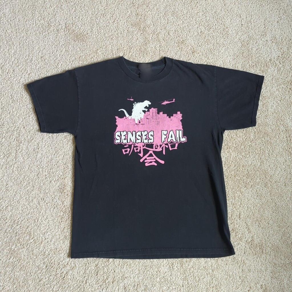 SENSES FAIL Vintage Godzilla T-Shirt Unisex Cotton All Size S-5XL MO371