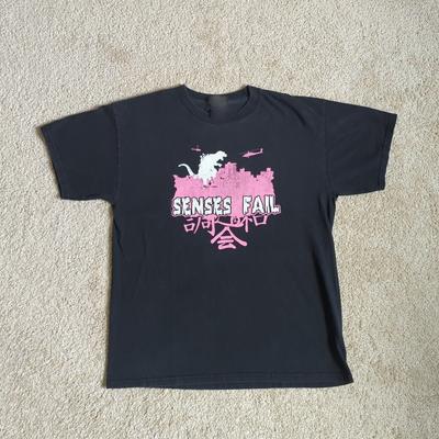 SENSES FAIL Vintage Godzilla T-Shirt Unisex Cotton All Size S-5XL MO371