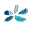 Agate Slices Irregular Agate Light Table Slices for DIY Jewelry Making Home Decoration Blue 1.2‑2in