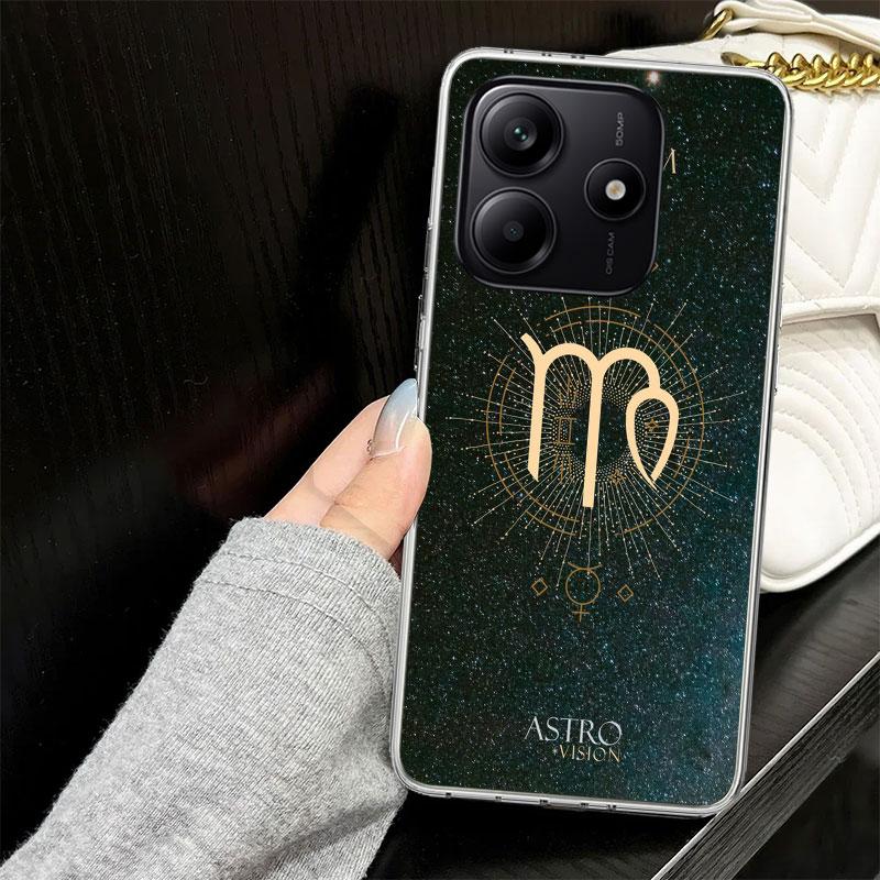 Весы Рыбы Дева Козерог Водолей Телец Чехол для телефона Xiaomi Redmi Note 14 13 12 11 Pro Plus Чехол 14S 12S 11S 11E 11T 10S