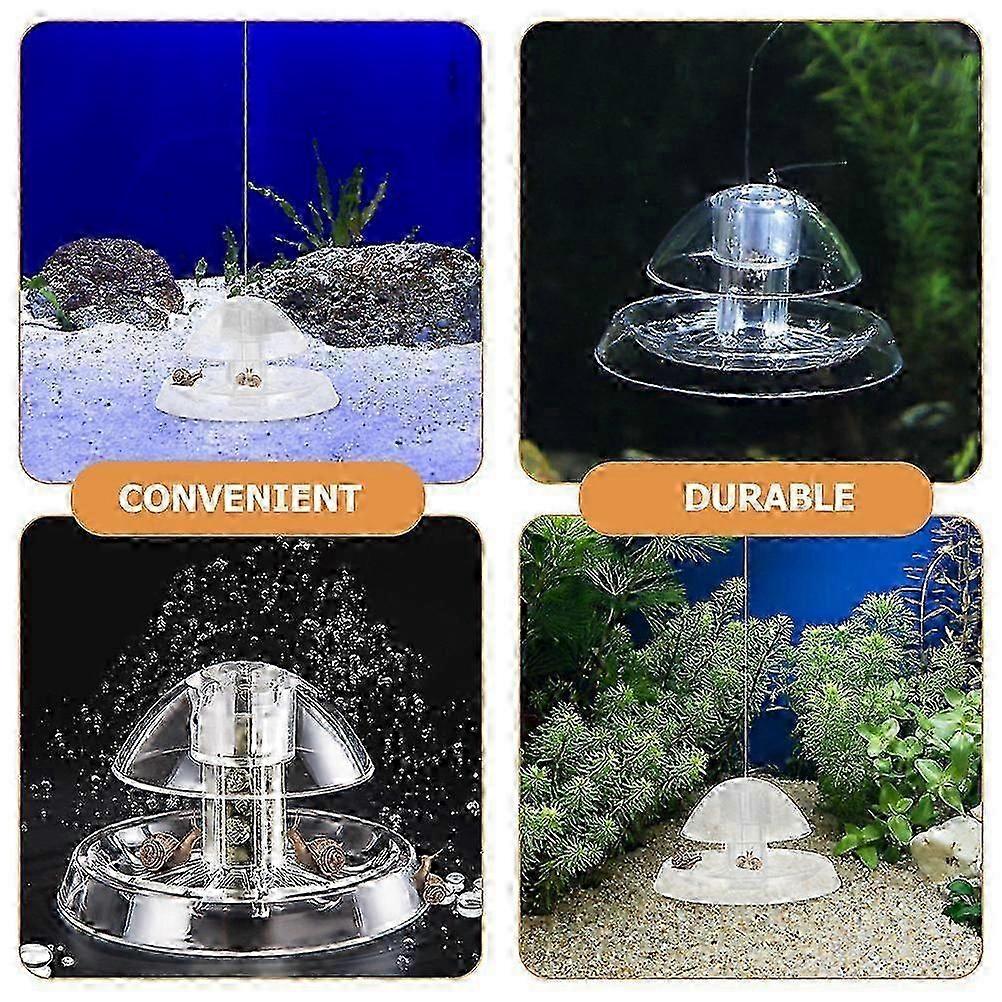 2Pcs Snail Trap for Fish Tank Aquarium Snail Trap Plastic Snail Catcher Transparent Snail Trap hwy
