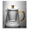 Hammer Patterned Glass Teapot Heat-resistant Transparent Filtering Kung Fu Tea Making