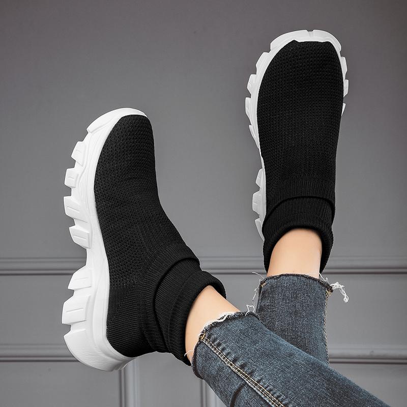 HOHO FAIR Socks Sneakers Women Athletic Shoes Mens Breathable High Top Running Shoes