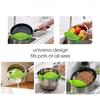 1Pc Silicone Clip On Strainer for Pasta Meat Vegetables Fruit, - Fit All Pots and Bowls