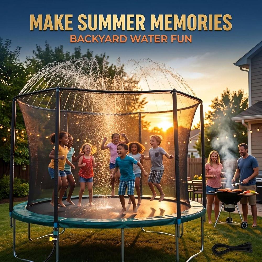 8/10/12/15m Trampoline Sprinkler Drip Irrigation Lawn Sprinkler Water Ring Outdoor Use