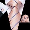 Hi-Tie Fashion Mens Wine-Red Paisley Necktie Hanky Cufflinks for Business Wedding