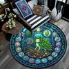 Круглый ковер Oceanic Glass под офисные стулья, для спальни, гостиной, домашнего декора