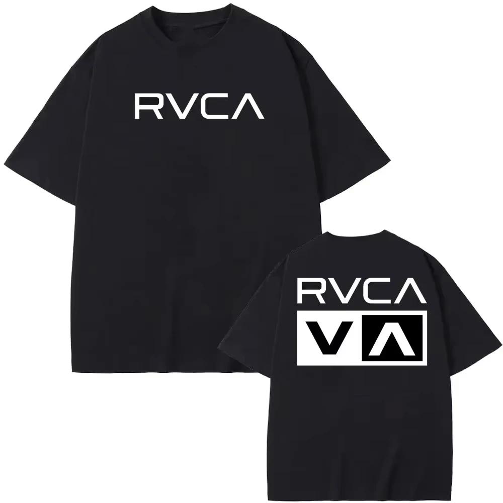 New Arrival Mens Clothes Tee Shirt Homme Graphic TShirts Men Tshirt for Men Ropa Hombre RVCA Short Sleeved Round Neck Y2k
