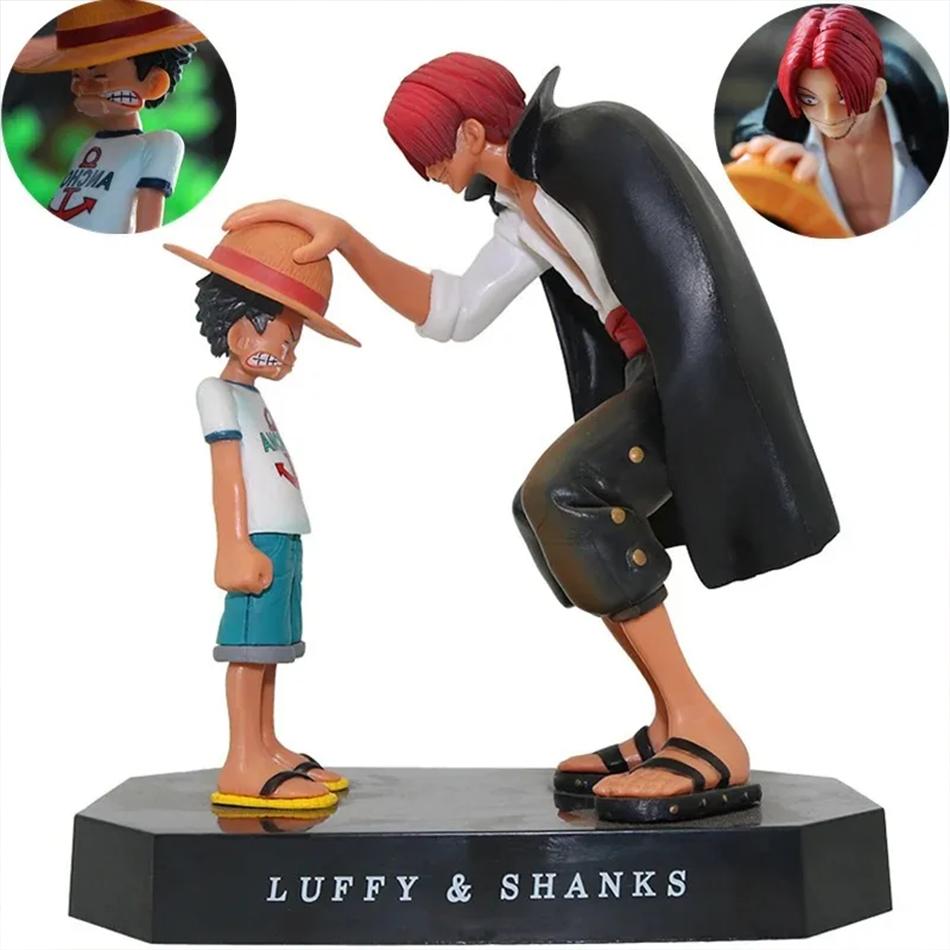 Аниме Фигурка One Piece Луффи Четыре Императора Шанкс Луффи в Соломенной Шляпе Фигурка Действия Монки Д. Луффи Коллекционная Модель Кукла Игрушка