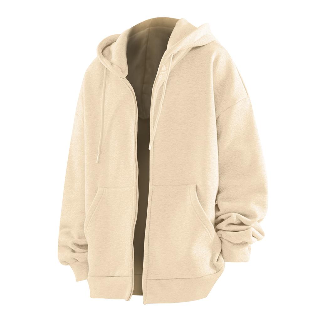 Осенне-зимний мужской однотонный кардиган, свободный большой свитер с капюшоном