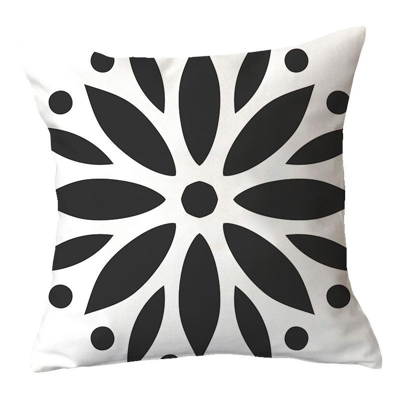 Simple New Square Geometric Plush Pillowcase Home Fabric Sofa Pillow Cushion Cover