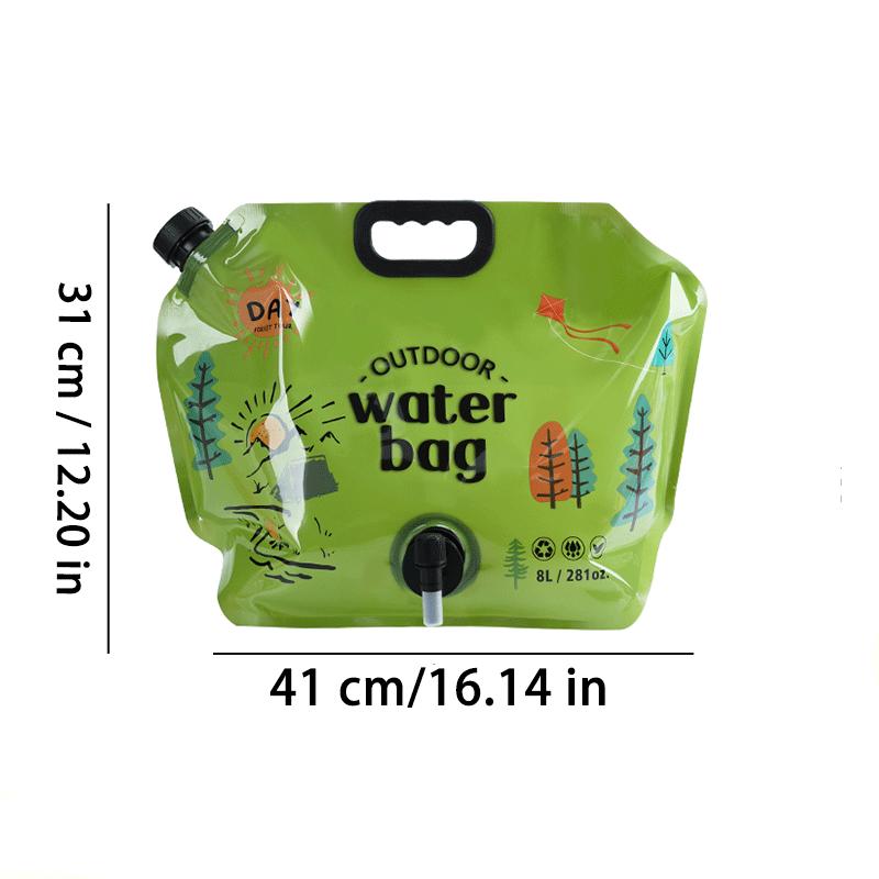 New Style for 2026 Portable Water Bag Extra Thick Camping Storage Outdoor Handheld Mountaineering Folding Travel Plastic Soft Large Capacity