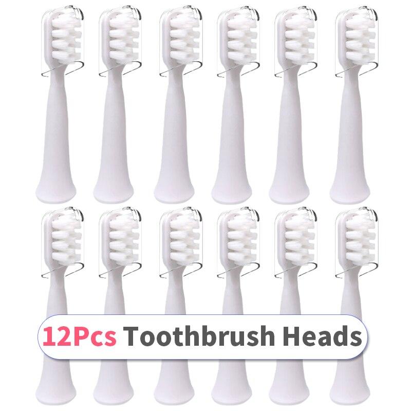 Brush Heads for Xiaomi Mijia T100 Toothbrush Heads Gum Care Soft Toothbrush Heads with Protecting Caps for Healthy Brushing