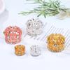 Dollhouse Miniature Gold Silver Bronze Mini Metal Alloy Crown Models Dolls Toys