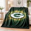 Green Bay Packers Printed Flannel Blanket Warm Comfort Bed Throw For Indoor Home Decoration