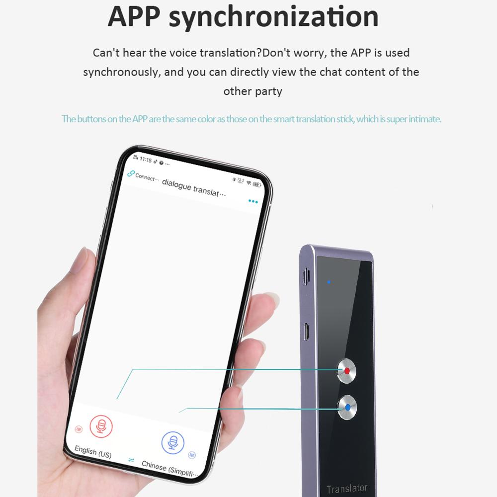 Портативное устройство для перевода на 97 языков Голосовой перевод Онлайн-перевод Синхронный